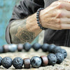 Volcanic Stone Tibetan Buddha Wrist Chain Women Men's Jewelry Gift Bracelets