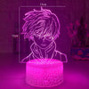 Anime My Hero Academia Shoto Todoroki Face Design Led Night Light Lamp