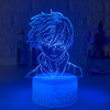 Anime My Hero Academia Shoto Todoroki Face Design Led Night Light Lamp