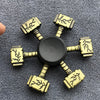 Bronze Poker Finger Spinner Thor Hammer Alloy Metal Hand Tri Spinner