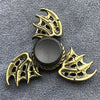 Bronze Poker Finger Spinner Thor Hammer Alloy Metal Hand Tri Spinner