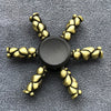 Bronze Poker Finger Spinner Thor Hammer Alloy Metal Hand Tri Spinner