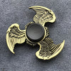 Bronze Poker Finger Spinner Thor Hammer Alloy Metal Hand Tri Spinner