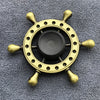 Bronze Poker Finger Spinner Thor Hammer Alloy Metal Hand Tri Spinner