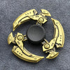 Bronze Poker Finger Spinner Thor Hammer Alloy Metal Hand Tri Spinner