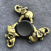 Bronze Poker Finger Spinner Thor Hammer Alloy Metal Hand Tri Spinner