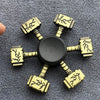 Bronze Poker Finger Spinner Thor Hammer Alloy Metal Hand Tri Spinner