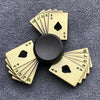 Bronze Poker Finger Spinner Thor Hammer Alloy Metal Hand Tri Spinner