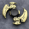 Bronze Poker Finger Spinner Thor Hammer Alloy Metal Hand Tri Spinner