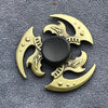 Bronze Poker Finger Spinner Thor Hammer Alloy Metal Hand Tri Spinner