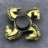 Bronze Poker Finger Spinner Thor Hammer Alloy Metal Hand Tri Spinner
