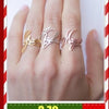 Minimalist Circle Rings Fashion Jewelry Adjustable Stainless Steel