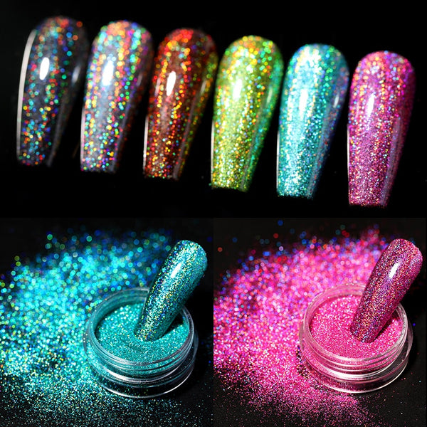 Holographics Nail Powder Glitter