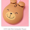 CHYI Cute Cartoon Wireless Mouse Usb Optical Computer Mouse