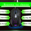 FORKA Silent Click USB Wired Gaming Mouse 6 Buttons