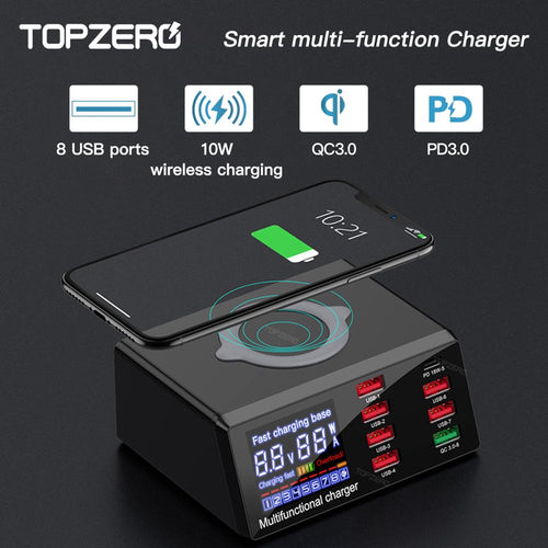 100W USB Fast Wireless Charger