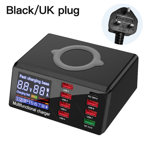 100W USB Fast Wireless Charger