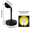2021 USB Button Rainbow Sunset Projector Atmosphere Led Night Light