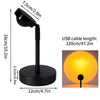 2021 USB Button Rainbow Sunset Projector Atmosphere Led Night Light