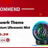 7 Color Light 3D Glass Vase Aromatherapy Essential Oil Aroma Diffuser
