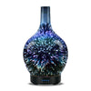 7 Color Light 3D Glass Vase Aromatherapy Essential Oil Aroma Diffuser