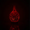 7 Color Light 3D Glass Vase Aromatherapy Essential Oil Aroma Diffuser