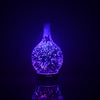 7 Color Light 3D Glass Vase Aromatherapy Essential Oil Aroma Diffuser