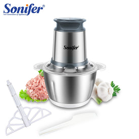 2 Speeds Stainless Steel Electric Chopper