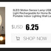led Night light Motion Sensor Light Bedroom Decor Lamp