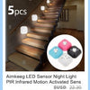 led Night light Motion Sensor Light Bedroom Decor Lamp