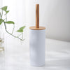 6Pcs Bamboo Bathrooms  Set Toilet Brush