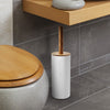6Pcs Bamboo Bathrooms  Set Toilet Brush