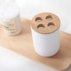 6Pcs Bamboo Bathrooms  Set Toilet Brush