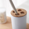 6Pcs Bamboo Bathrooms  Set Toilet Brush