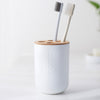 6Pcs Bamboo Bathrooms  Set Toilet Brush