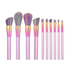 FLD 10/12 Pieces  Professional Makeup Brushes Synthetic Hair Makeup Tool Set